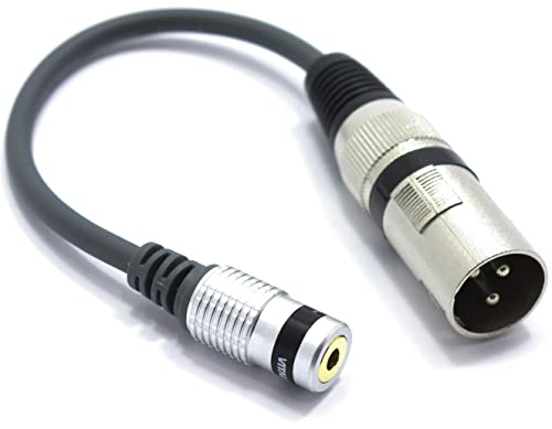 VITALCO XLR Stecker auf 3.5mm Stereo Klinke Buchse Adapter Mikrofon 3 Polig auf 3.5 TRS Mini AUX Klinkenstecker Audio Kabel von VITALCO