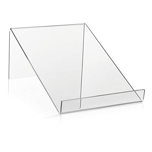 Buchständer/Buchstütze als Warenträger und Buchablage aus original PLEXIGLAS® (210x300x90mm) von VITAdisplays