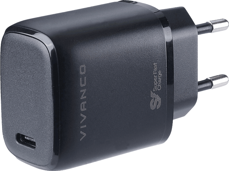 VIVANCO Super Fast Charger USB Type-C™ Ladegerät Samsung, Schwarz von VIVANCO