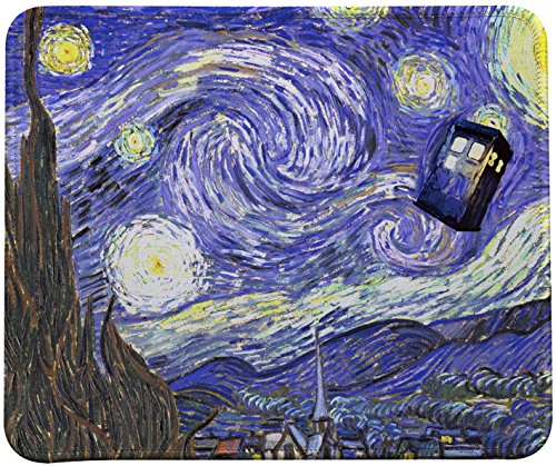 VIVIPOW Mauspad mit Motiv "Cool Starry Night" Vincent Van Gogh von VIVIPOW