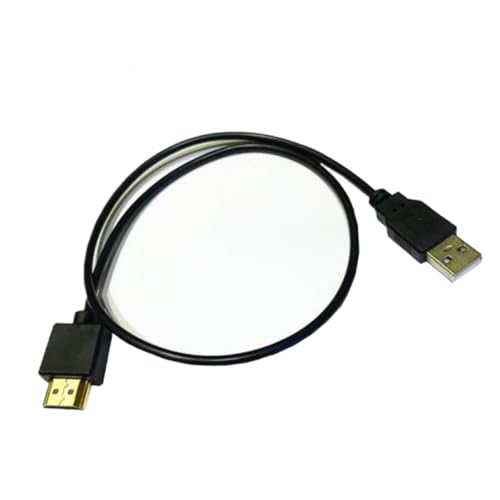 VIVIWI USB 2.0 Stecker auf HDMI-kompatibles Steckerkabel, 0,5 m, Netzteilkabel für Desktop-Einsatz für Fernseher, Monitore, Projektoren VIVIWI USB 2.0 Stecker auf HDMI-kompatibles Steckerkabel, 0,5 m, Netzteilkabel für Desktop-Einsatz für Fernseher, Monitore, Projektoren von VIVIWI