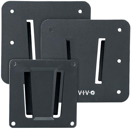 VIVO Anti-Rost Quick Release Kunststoff Polymer RV TV-Halterungs-Set für Bildschirme bis zu 109,2 cm und 13,6 kg, niedriges Profil, 2 Wandplatten, 1 VESA-Halterung, für Camping, Schwarz, MOUNT-VWRV1-3 VIVO Anti-Rost Quick Release Kunststoff Polymer RV TV-Halterungs-Set für Bildschirme bis zu 109,2 cm und 13,6 kg, niedriges Profil, 2 Wandplatten, 1 VESA-Halterung, für Camping, Schwarz, MOUNT-VWRV1-3 von VIVO