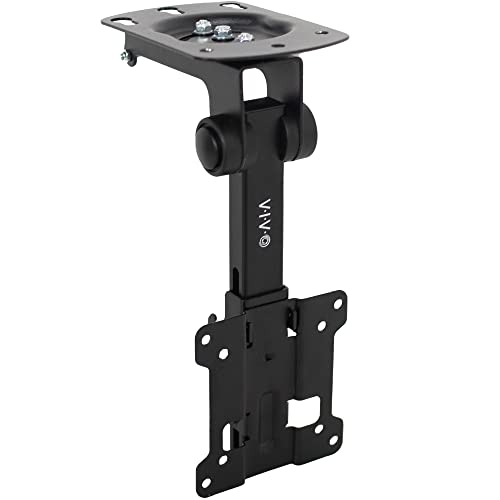 VIVO Manueller Klapp-Down-Unterschrank-Halterung, zusammenklappbar, Neigung, Dach, Deckenmontage für LCD-Flachfernseher und Monitore von 33 cm bis 68,6 (13 Zoll) (27 (MOUNT-M-FD27) von VIVO