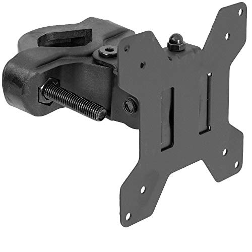 VIVO Universalhalterung aus Stahl mit Abnehmbarer VESA-Platte (75 mm und 100 mm), passend für Bildschirme bis zu 76,2 cm (30 Zoll), Schwarz, MOUNT-POLE01 von VIVO