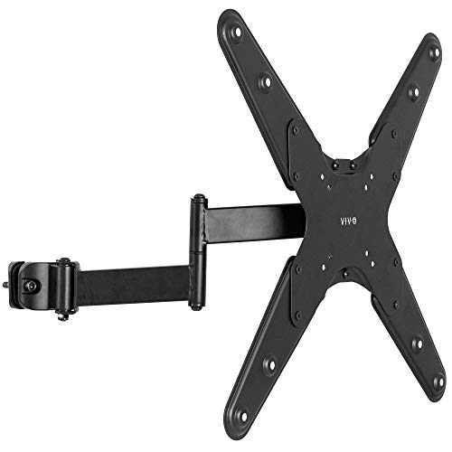 VIVO Mount Pole4A Universal-Stangenhalterung, 81,3 bis 55 Zoll TV-Armhalterung, mit Abnehmbarer VESA-Platte, 75 x 75 mm bis 400 x 400 mm, passend für Schläuche bis zu 5 cm von VIVO