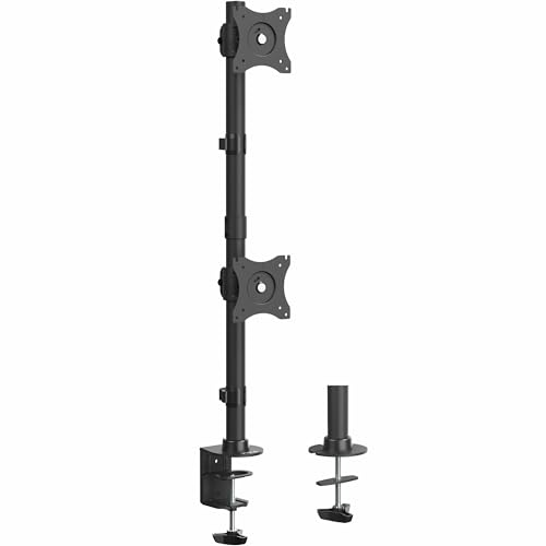 VIVO STAND-V002R Tischhalterung für 2 LCD-Bildschirme bis 68,6 cm (27 Zoll), höhenverstellbar, offene VESA-Platten von VIVO
