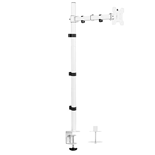 VIVO STAND-V011W Extra hoher Einzel-Monitorständer mit 99,1 cm Stange, voll verstellbar, neigbar und beweglich, hält 13 bis 81,3 cm Bildschirme bis 10 kg, mit VESA-Halterung, Weiß VIVO STAND-V011W Extra hoher Einzel-Monitorständer mit 99,1 cm Stange, voll verstellbar, neigbar und beweglich, hält 13 bis 81,3 cm Bildschirme bis 10 kg, mit VESA-Halterung, Weiß von VIVO