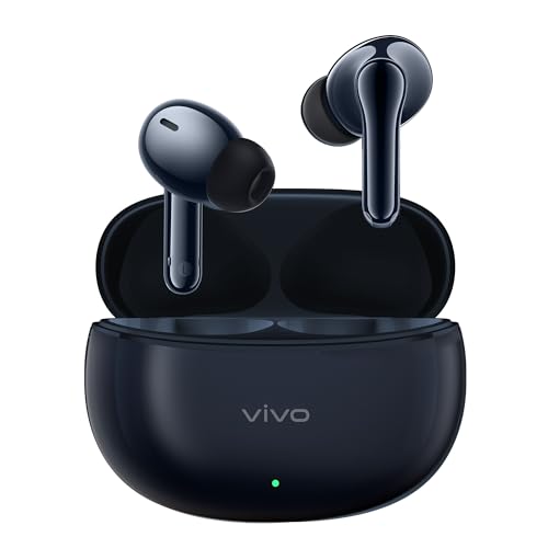VIVO TWS 3e Kabellose Kopfhörer mit ANC, Bluetooth 5.3, 42h Playtime, Hi-Fi Sound (DeepX 3.0), IP54, 88ms Niedrige Gaming-Latenz, Dual Connection, Touch Control, Kompatibel mit Android von VIVO