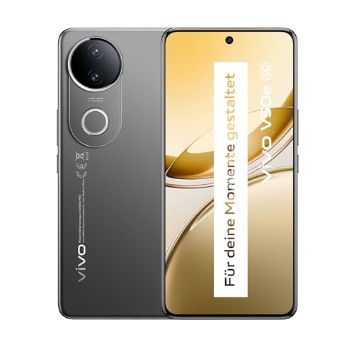 VIVO V50e 5G Smartphone, 8G+256G, 6,77” Equal-Depth Quad Curved Display, 120Hz Bildwiederholrate, 50 MP Front & Rückseitige Dual-Hauptkamera, Aura Light, 5140 mAh Akku, 90W Schnellladung, IP68 & IP69 von VIVO