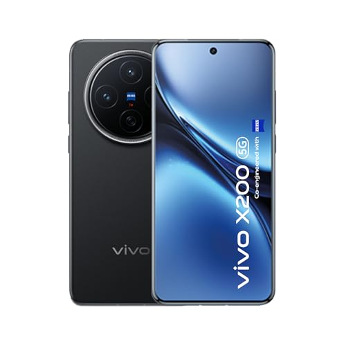 VIVO X200 5G Smartphone, 12G RAM+256G ROM, 6,67 Zoll AMOLED ZEISS Master Farbdisplay, 120Hz, 50MP ZEISS-Hauptkamera, 50MP ZEISS APO Tele-Kamera, 5.220 mAh Akku, IP68 Handy, 3 Jahre Herstellergarantie von VIVO