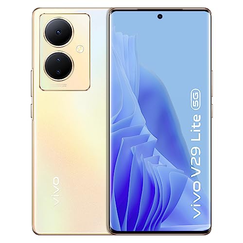 vivo V29 Lite 5G Smartphone, 8 GB + 128 GB, gebogenes 3D-AMOLED-Display, 120 Hz, 64 MP OIS-Kamera, 5000 mAh + 44 W FlashCharge, erweiterter RAM + 8 GB, Android 13, Gold vivo V29 Lite 5G Smartphone, 8 GB + 128 GB, gebogenes 3D-AMOLED-Display, 120 Hz, 64 MP OIS-Kamera, 5000 mAh + 44 W FlashCharge, erweiterter RAM + 8 GB, Android 13, Gold von VIVO