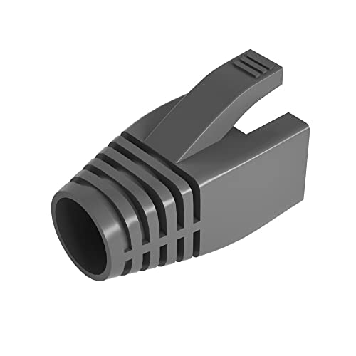 50 Pcs Cat6 Cat6A Cat7 Strain Relief Boot, RJ45 Plug Connector Cover Modular Network Plug Connector Cap Cable Connector Boots, Dark Grey 50 Pcs Cat6 Cat6A Cat7 Strain Relief Boot, RJ45 Plug Connector Cover Modular Network Plug Connector Cap Cable Connector Boots, Dark Grey von VIVOCH