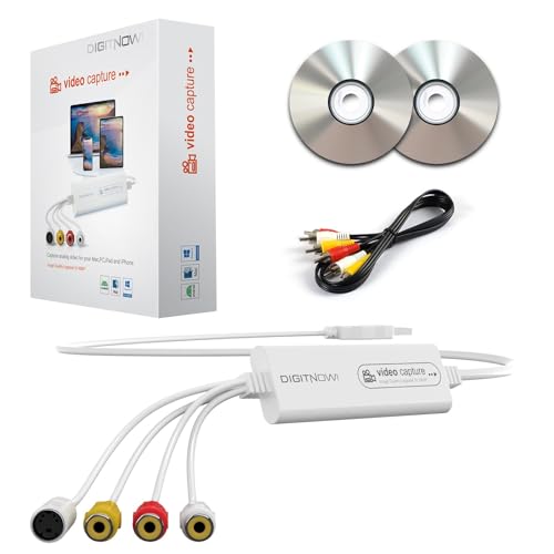 VHS zu Digital Konverter, USB Video Capture Karte, Video Capture Gerät, RCA to USB Konverter,Konvertiert VHS VCR Hi8 zu Digital,Für Kassettenspieler Camcorder Kamera PC TV,Windows Mac OS Kompatibel VHS zu Digital Konverter, USB Video Capture Karte, Video Capture Gerät, RCA to USB Konverter,Konvertiert VHS VCR Hi8 zu Digital,Für Kassettenspieler Camcorder Kamera PC TV,Windows Mac OS Kompatibel von VIXLW