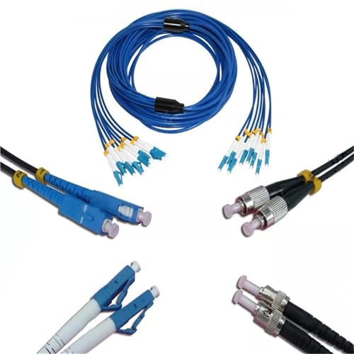 VJSUWI 8 core Gepanzerte Faser patchkabel 1-50M SM blau 8C SC LC FC ST EINE singlemode 8 Fasern optische Jumper Kabel ftth 20M30M40M(2m 3pcs SC-SC) von VJSUWI