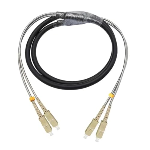 VJSUWI Fiber Optic Patchkabel SM 70m 2C 4C Outdoor CPRI OM3 OM4 OM2 LC SC FC ST 2 kerne 2 Fasern Drop Patch Kabel Singlemode FTTH Jumper(2 cores OM3 LC-LC) von VJSUWI