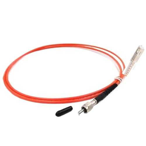VJSUWI Hochleistungs-Glasfaser-Patchkabel SMA905-SC – 20 m Multimode OM1 OM2 Simplex-Kabel, 50/125 µm, 2,0 mm/3,0 mm, Metallhülse(10m 5pcs OM2) von VJSUWI