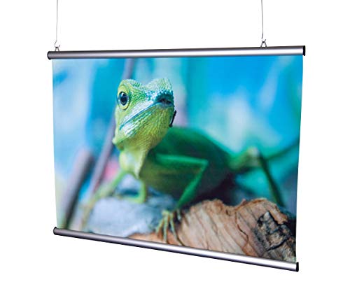 Doppelpack 2 x 1 Set Posterschiene, Posterleiste, Klemmleiste für das Format DIN A1 hoch/DIN A2 quer von VKF-Renzel GmbH