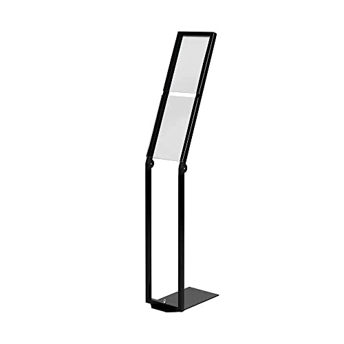 Infodisplay „Construct-Black” / Infoständer aus Aluminium/Plakatständer 2x DIN A4 übereinander von VKF Renzel