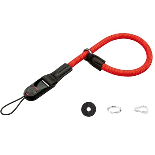 VKO Kamera Handschlaufe Kameragurt Kletterseils Handgelenk-Schlaufe Schnellverschluss-Trageschlaufe geeignet für DSLR SLR oder spiegellosen Kameras (Rot) von VKO