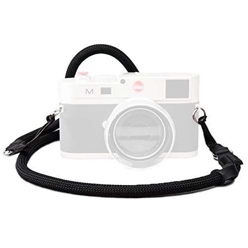 VKO Kameragurt 120 cm Kamera Tragegurt Kletterseils Nackengurt geeignet für DSLR SLR oder spiegellosen Kameras (schwarz) von VKO