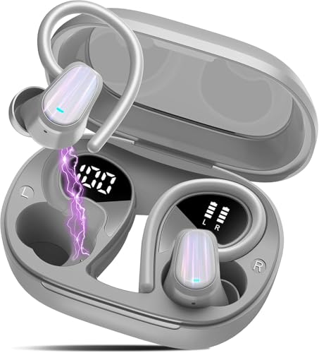 VKROBAG Bluetooth 5.4 Kopfhörer, Kopfhörer mit 4 Mic, Wireless In Ear HiFi Stereo, Grau VKROBAG Bluetooth 5.4 Kopfhörer, Kopfhörer mit 4 Mic, Wireless In Ear HiFi Stereo, Grau von VKROBAG