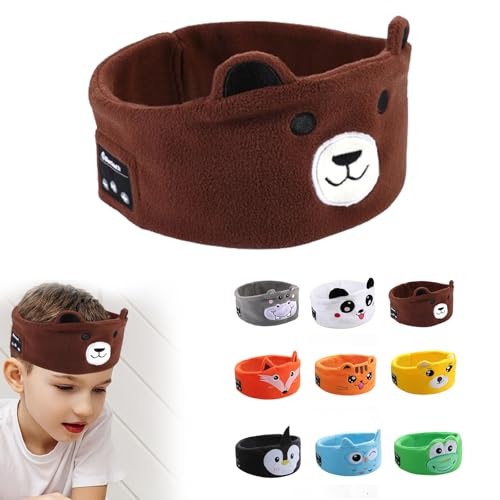 Kabelloser Schlaf-Kopfband-Kopfhörer, Cartoon-Kopfhörer für Kinder, Bluetooth V5.0, ultradünner Lautsprecher, einstellbare Lautstärke, HiFi-Stereo, für elastisches Stirnband, Geschenk für Kinder Kabelloser Schlaf-Kopfband-Kopfhörer, Cartoon-Kopfhörer für Kinder, Bluetooth V5.0, ultradünner Lautsprecher, einstellbare Lautstärke, HiFi-Stereo, für elastisches Stirnband, Geschenk für Kinder von VKTY