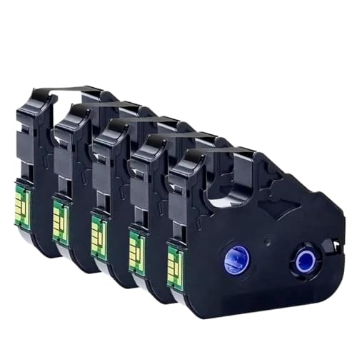 VMHPMLGV LB-200BK Ribbon kompatibel mit Etikettendruckern M-1STD M-1pro C-510T 210T 210E 500T 200e 100T in Packungen von 5 bis 40 Stück(LB-200BK 5pcs) von VMHPMLGV