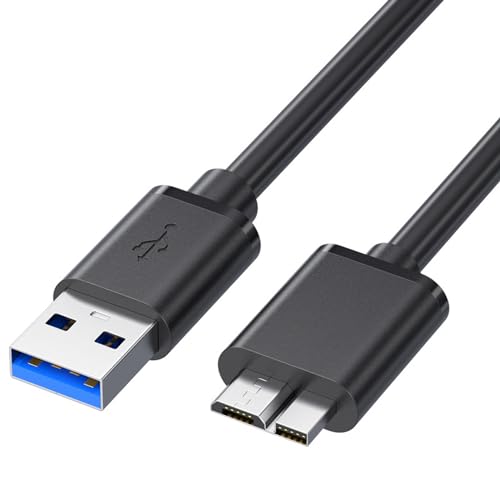 VMOJO USB 3.0-Kabel, USB 3.0-Typ-A-Stecker auf Micro-B-Kabel, kompatibel mit Samsung Galaxy S5 Note 3, Kamera-Festplatte und mehr, 0,5 m von VMOJO