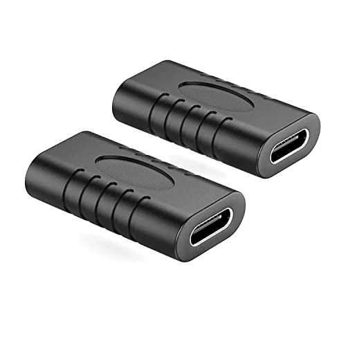 VMOJO USB-C-Adapter Buchse auf Buchse, USB-C-Koppler USB 3.0 10 Gbit/s unterstützt schnelles Aufladen und Datenübertragung Verlängerungsanschluss für S21, S20, Note 20, Mate 40, Pixel [2 Stück] von VMOJO