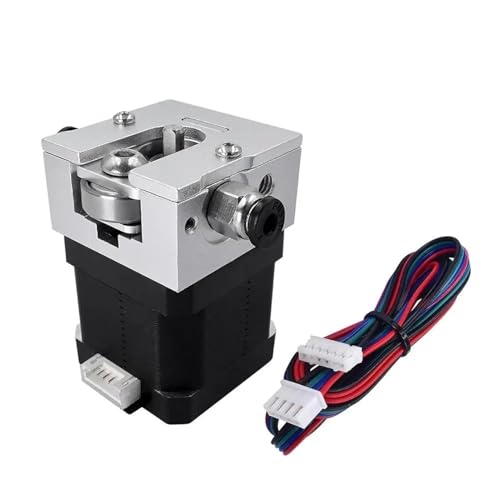 3D-Drucker Bulldog Extruder DIY Kit Bowden Vollmetall Silber 1,75 Aluminium mit 17 Schrittmotor for Reprap 3D-Drucker(With motor) von VNYRVZA