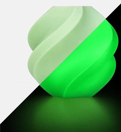 Geeignet for Glow PLA Leuchtfilament AMS-kompatibles leuchtendes 3D-Druckfilament 1KG PLA Glow 3D-Druckmaterial(Glow Green 1KG) von VNYRVZA