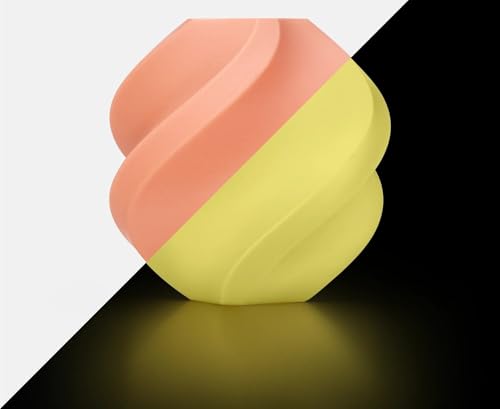 Geeignet for Glow PLA Leuchtfilament AMS-kompatibles leuchtendes 3D-Druckfilament 1KG PLA Glow 3D-Druckmaterial(Glow Orange 1KG) von VNYRVZA