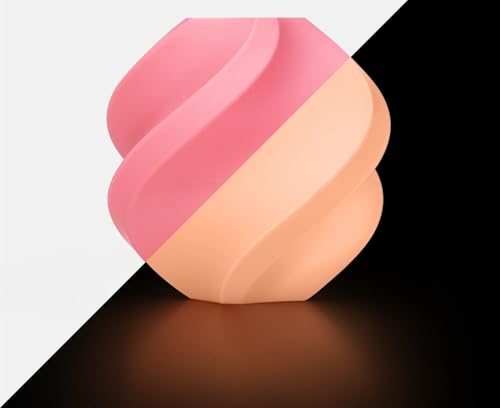 Geeignet for Glow PLA Leuchtfilament AMS-kompatibles leuchtendes 3D-Druckfilament 1KG PLA Glow 3D-Druckmaterial(Glow Pink 1KG) von VNYRVZA