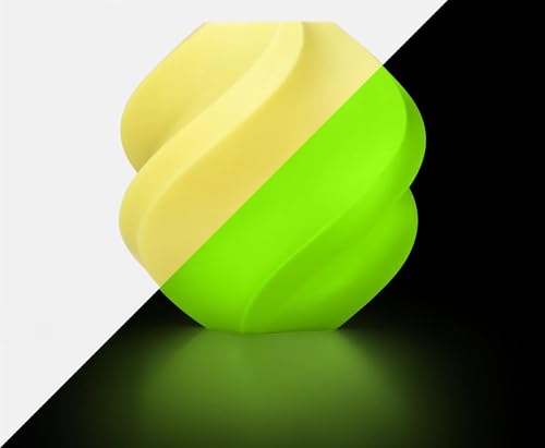 Geeignet for Glow PLA Leuchtfilament AMS-kompatibles leuchtendes 3D-Druckfilament 1KG PLA Glow 3D-Druckmaterial(Glow Yellow 1KG) von VNYRVZA