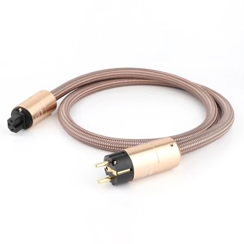 VNYRVZA Netzkabel CD-Leistungsverstärker Europäisches Netzsteckerkabel HiFi-Netzkabel(EU version,2.5m) von VNYRVZA