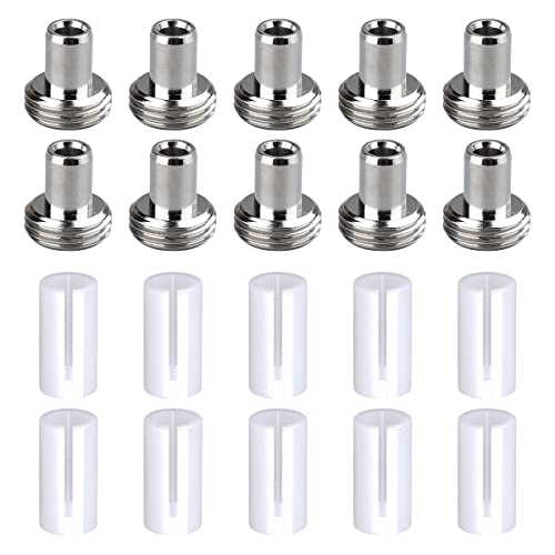 VOANZO 20 Stück optische Keramikhülsen-Adapter, Glasfaser-Werkzeuge für visuelle Fehlersuchung, Faser-Tester, 10 Keramik-Rohrhülsen und 10 Montage-Anschlüsse VOANZO 20 Stück optische Keramikhülsen-Adapter, Glasfaser-Werkzeuge für visuelle Fehlersuchung, Faser-Tester, 10 Keramik-Rohrhülsen und 10 Montage-Anschlüsse von VOANZO