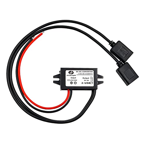 VOANZO 24/12V auf USB 5V Adapter Auto Spannungsregler Buck Konverter für Handys Tablet PCs Laptops 5V elektronische Geräte von VOANZO