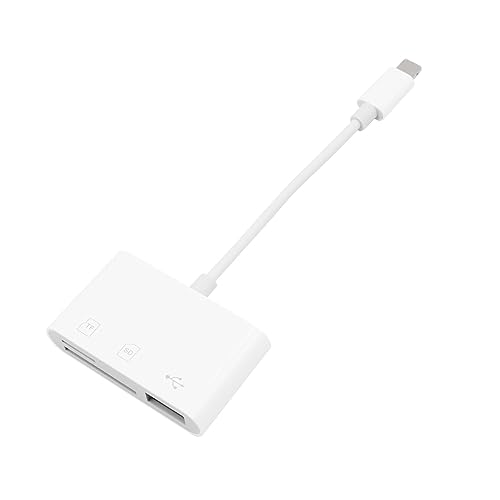 VOANZO 3 in 1 USB OTG Adapter TF/SD Kartenleser OTG Kabel für iPhone/i-Pad Unterstützung Hubs MIDI Tastatur Maus Kartenleser Unterstützung für iOS 13 und höher von VOANZO