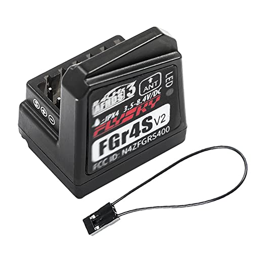 VOANZO 4 Kanal 2.4G Spektrum Empfänger FGR4S V2 RC Empfänger Kompatibel mit FrSky NB4 für 1/10 RC Auto/Ruder/Crawler von VOANZO