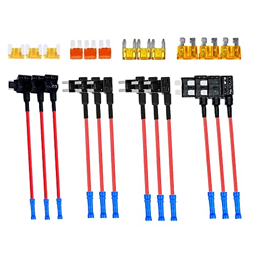 VOANZO 4 Typen 12 V Add-a-Circuit-Adapter und Sicherungssatz mit MICRO2 Mini ATC ATS Low Profile Tap Adapter für PKW, LKW, Boote VOANZO 4 Typen 12 V Add-a-Circuit-Adapter und Sicherungssatz mit MICRO2 Mini ATC ATS Low Profile Tap Adapter für PKW, LKW, Boote von VOANZO