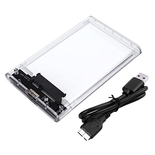 VOANZO Externes Festplattengehäuse USB Festplatte für 6,3 cm (2,5 Zoll) SATA auf USB 3.0, für 6,3 cm (2,5 Zoll), 7 mm (9,5 mm) SATA HDD SSD, unterstützt UASP und 2 TB Laufwerke von VOANZO
