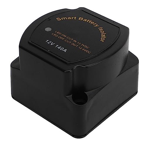 VOBOR Dual Battery Isolator Kit, Spannungsempfindlichkeitsrelais -Kit, 12 V 140ampfes Smartempfindlichkeitsrelais für ATV UTV 4WD RZR RV Battery Relay System von VOBOR