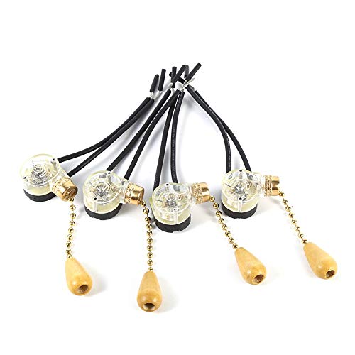 VOBOR Zugschalter mit Schnur,Universal Ceiling Fan Pull Chain für Deckenventilatoren Wandleuchten 250 V 125 V von VOBOR