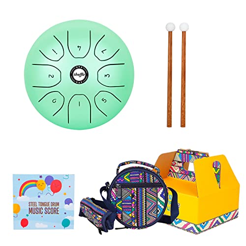 VOCUE Drum 8 Note 14.9 cm C-Keys Steel Drum Percussion Instrument with Drum Stick Music Book for Musical Education VOCUE Drum 8 Note 14.9 cm C-Keys Steel Drum Percussion Instrument with Drum Stick Music Book for Musical Education von VOCUE