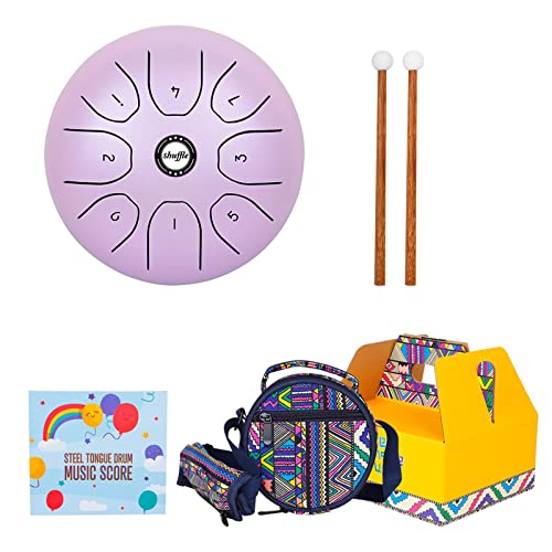 VOCUE Drum 8 Note 14.9 cm C-Keys Steel Drum Percussion Instrument with Drum Stick Music Book for Musical Education VOCUE Drum 8 Note 14.9 cm C-Keys Steel Drum Percussion Instrument with Drum Stick Music Book for Musical Education von VOCUE