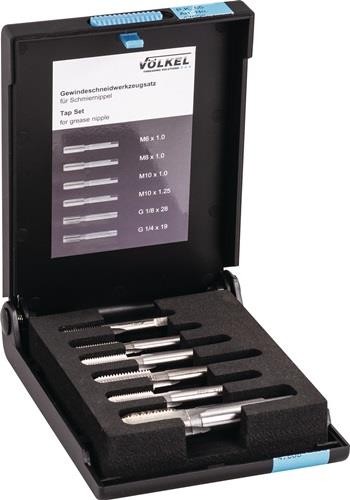 VÖlkel Gewindeschneidzeugsatz M6-M10/G1/4-G1/8 Zoll HSS-G 6-tlg. 47008 VÖlkel Gewindeschneidzeugsatz M6-M10/G1/4-G1/8 Zoll HSS-G 6-tlg. 47008 von VÖlkel