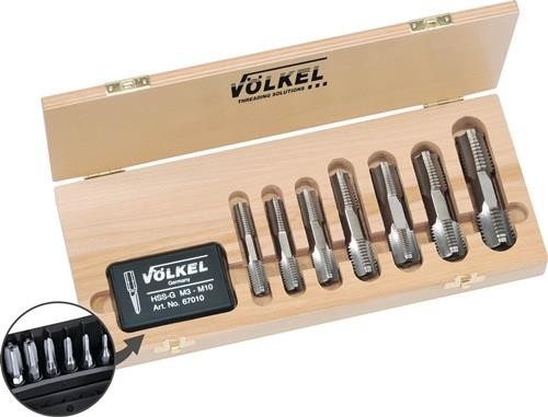VÖlkel Handgewindebohrersatz HexTap M3-M20 HSSG ISO2 (6H) 48601 von VÖlkel
