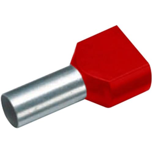 VOGT VERBINDUNGSTECHNIK Doppeltes Endstück, 490814D, 10 mm² x 12 mm, teilisoliert, rot, 100 Stück VOGT VERBINDUNGSTECHNIK Doppeltes Endstück, 490814D, 10 mm² x 12 mm, teilisoliert, rot, 100 Stück von VOGT VERBINDUNGSTECHNIK