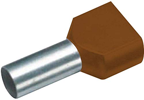 Vogt Verbindungstechnik 470814D Doppel-Draht-Endstück, 10 mm² x 12 mm, teilisoliert, braun, 100 Stück Vogt Verbindungstechnik 470814D Doppel-Draht-Endstück, 10 mm² x 12 mm, teilisoliert, braun, 100 Stück von VOGT VERBINDUNGSTECHNIK