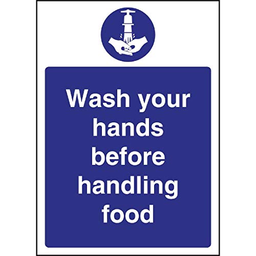 Unbekannt W110 Hände waschen Bevor Sie Speisen Schild von VOGUE